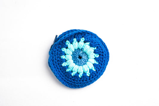 Monedero Azul Floral
